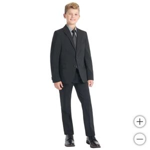 Kenneth Cole New York Boys Black Two-Piece Suit